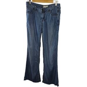 Free People Blue Wide Leg Jumpsuit